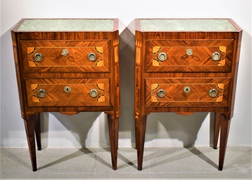 Two Commode Louis XVI - Italy 18th century - 